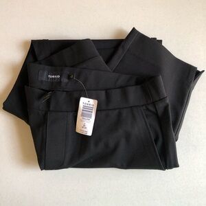 NWT - Torrid Black Pull On Pants w/Front Pockets & Mock Back Pockets